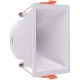 Foco empotrar Cuadrado Konica 102x102mm, para Lámpara GU10/MR16, Blanco ó Negro